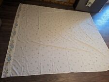 Vintage Mohawk Tastemaker No-Iron Muslin Queen Flat Sheet Floral Made in USA picture