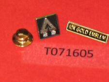 Weyerhaeuser Lumber tie tack 10K yellow gold emblem 2 Diamond, employee service picture