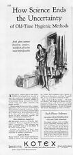 1929 Kotex Tampons Vintage Print Ad Science Ends The Uncertainty picture
