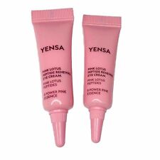 Set of 2 YENSA Pink Lotus Peptide Renewal Eye Cream Travel Size 0.17 oz NEW picture