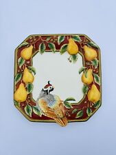 Fitz and Floyd Plate Partridge Christmas Hanger Canapé picture