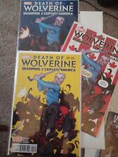 Death of Wolverine Deadpool & Capt. America (#1) 1st 2nd + Variant (2014) NM HTF picture