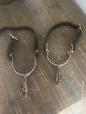 Old Vintage Horse Spurs with Leather Straps picture