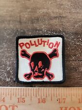Vintage Pollution Skulk And Bones Sew On Patch  picture