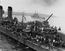 WW2  Photo WWII CV-7 USS Wasp Survivors on USS Laffey DD  World War Two / 1637 picture