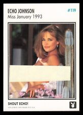 1993 Playboy Centerfold January 1993 Echo Johnson Trading Card #119 picture
