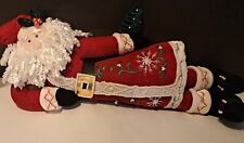 Whimsical Christmas Santa Decoration High End Simulation w Embroidery and Beads  picture