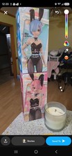 Zero FuRyu BiCute Bunnies Figure Rem & Ram Set of 2 Prize limited Height 30cm picture