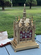 Reliquary with 12 Apostle Relics, Evangelists, Saints, including Document c.1856 picture