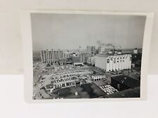 Vintage Real Photo View Quaker Oats Factory Parking Lot Smoke Pollution B&W US picture