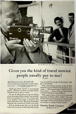 1956 Eastman Kodak Company Print Ad The Kind of Travel Movies People Pay to See picture