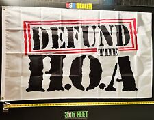 Defund The HOA Flag FREE USA SHIP W SL Beer Home Cool Funny USA Poster Sign 3x5' picture