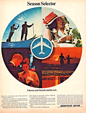 Print Ad 1967 Boeing Jet Season Selector Choose Your Favorite and Fly To It picture