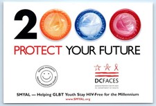 Sexual Minority Youth Assistance League - LGBTQ HIV Prevention Ad 4x6 Postcard picture