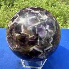 2.88lb Natural Dream Amethyst Quartz Sphere Crystal Polished Ball Healing Decor  picture