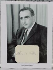 Edward Teller Autograph Physicist Scientist Father Hydrogen Bomb BET Theory picture