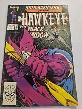 Solo Avengers: Hawkeye And Black Widow #7 Marvel Comics 1988 Copper Age picture