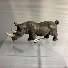 Schleich Black Rhino Animal Real Figure With Tag Out Of Print Item picture