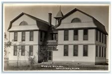 c1910's Public School Building View Holloway Minnesota MN RPPC Photo Postcard picture