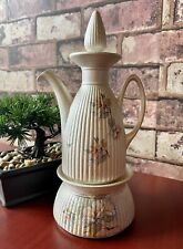 Vintage Italian Made Berger Porcelain Teapot With Candle Warmer picture