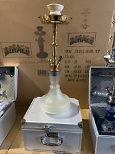 INHALE 21’’ HEAVY DUTY  SOLID BRASS HOOKAH IN  A SUITCASE *WHITE* picture