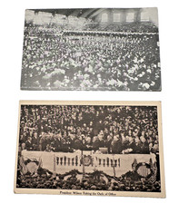 1912 DEMOCRATIC CONVENTION & 1913 PRESIDENT WILSON OATH POSTCARDS HH12 picture