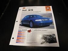 1998+ Audi S4 Spec Sheet Brochure Photo Poster picture