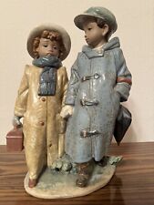 Lladro 2242 - Away To School (retired) 10.5” H, 8” W, 5” D picture