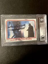 Dave Prowse & James Earl Jones Darth Vader STAR WARS Signed Card BAS Autograph picture
