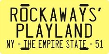Rockaways' Playland 1951 New York License Plate picture