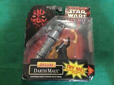 VINTAGE 1998 STAR WARS DELUXE DARTH MAUL NEW OLD STOCK picture
