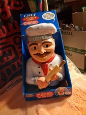 Talking Chef Cookie Jar/ Unopened New Old Stock In Box,, 11 "] picture