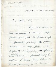 [Dred Scott, Impeachment] Daniel Webster's Friendly Letter From Reverdy Johnson picture