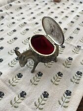 Vintage Brass Donkey Trinket picture