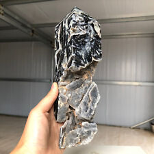1040g Natural sphalerite geode Druzy Quartz Crystal Wand Point Healig AE143 picture