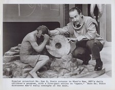 PBS 1960s Dan Posin What's New NET Caveman Moon Discussion 10x8 Press Photo picture