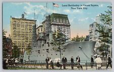 Land Battleship in Union Square USS Recruit WWI Naval Recruitment New York City picture