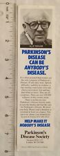 1991 bookmark - Parkinson's Disease Society picture