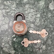 Walsco 9-9 Vintage Padlock Lock with Key Tiny Padlock Working picture