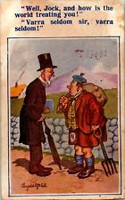 Vtg Postcard 1930 Prohibition Comic Donald McGill Signed Bamforth Co Scottish picture