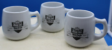 Vintage White Castle Coffee Mug with Ashtray Bottom - Set of 3 picture