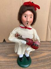 Byers Choice Carolers Ltd. Edition Figurine Violin Lady VTG 1980's Christmas 10