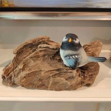 Free Chickadee Bird with Special Wood Sculpture picture