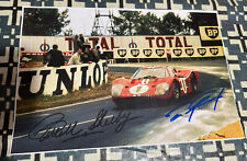 Carroll Shelby Signed & Dan Gurney Signed Ford GT MK IV #1 LeMans Photo FORD picture
