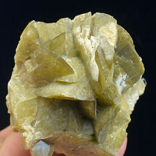 267g Beautiful Natural Yellow Sheet Siderite Mineral Specimen  picture