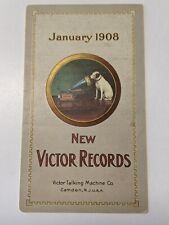 Antique Victor Talking Machine Records January 1908 Catalog Pamphlet Caruso picture