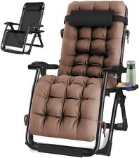 Oversized Zero Gravity Chair, Lawn Recliner, Folding Portable Chaise picture