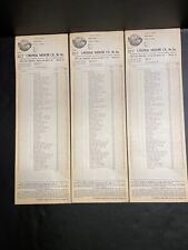 3 Vtg Universal Medicine Co. Order Forms ~ 1910's ~ Chicago ILL ~ 17 x 5 1/2