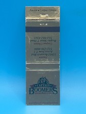 Vintage Captain Boomers Seafood Matchbook Austin Corpus Christi Texas Ad picture