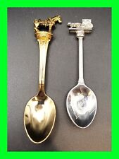 2x Vintage Equestrian Motif Collectable Horse Spoons - Lot Of 2 picture